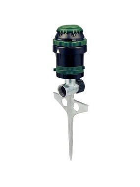 Orbit H2O-Six Rotating 6-Pattern Gear-Drive Sprinkler on Zinc Spike